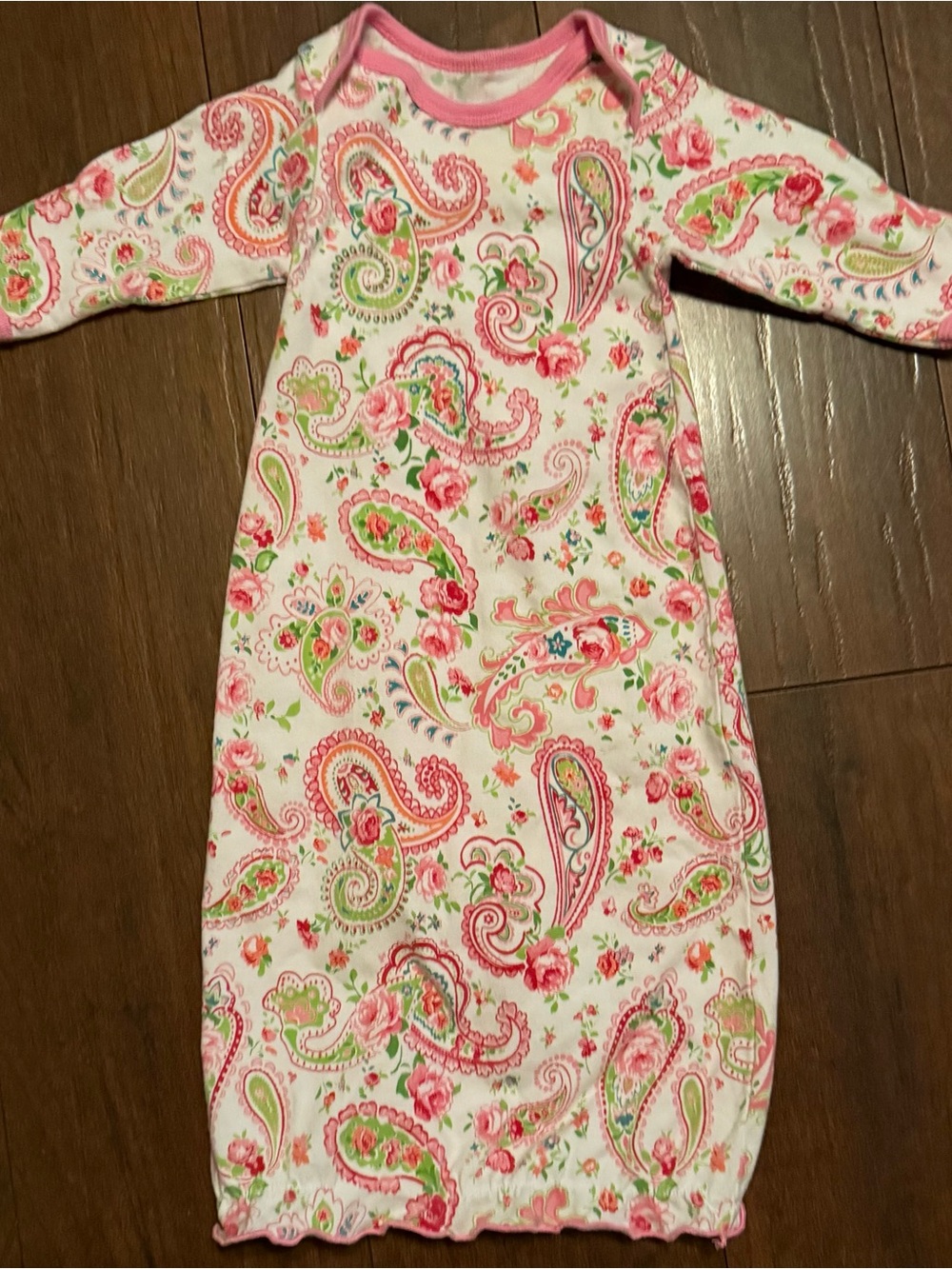Baby Boutique Brand Pink Paisley Baby Gown